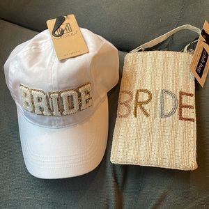 BRIDE clutch and baseball hat- NWT